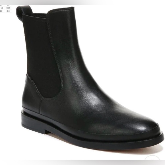 Vince Shoes - Vince | Cecyl Leather Ankle Boot in Black Size 8